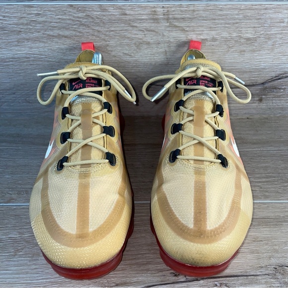 Nike Air VaporMax 2019 Crimson Gold 2018 Men’s 9.5 Excellent Used Condition! - Picture 7 of 11
